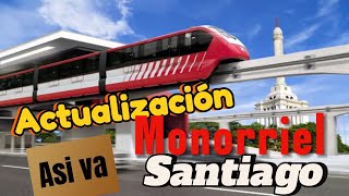 Así va el MONORRIEL de Santiago [upl. by Ariahay]