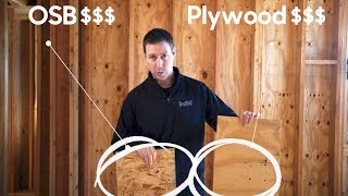 Framing  OSB vs Plywood  Whats the difference in COST AND PERFORMANCE [upl. by Sallee]