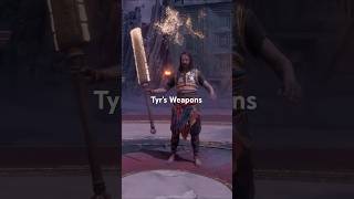 All Of Tyr’s Weapons  GOW Ragnarok Valhalla godofwar godofwarragnarok [upl. by Terrag]