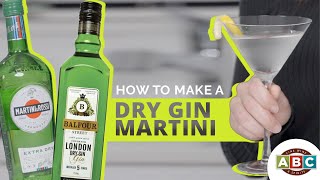 How To Make A Dry Gin Martini [upl. by Fredenburg990]