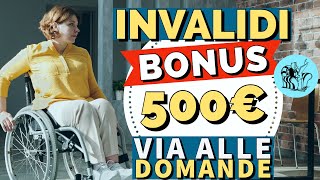 🟢 ULTIMISSIMA❗️ BONUS DISABILI 500€💰 👉 VIA ALLE DOMANDE 📌 [upl. by Kudva]