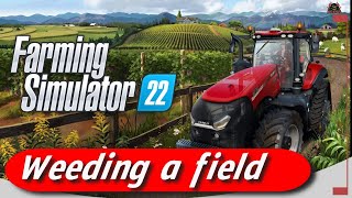 Time to Weed  Farming Simulator 22 Getting rid of Weeds in my fields [upl. by Lyudmila]