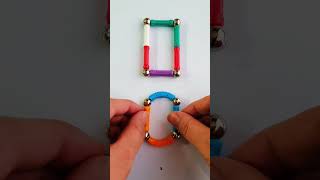 Learn Shapes with Magnetic Sticks learnshapes funlearning toys rectangle [upl. by Thorner]