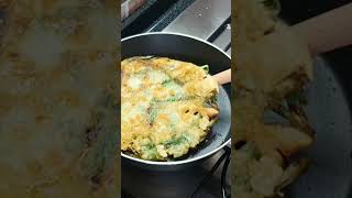 Savoury Korean Chives Pancake  Pancake Kucai shorts [upl. by Dreher]