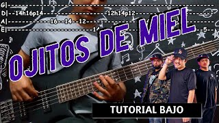 OJITOS DE MIEL  TUTORIAL BAJO  TERCER ELEMENTO CÓMO TOCAR quotOJITOS DE MIELquot DE TERCER ELEMENTO [upl. by Nisa]