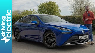 New Toyota Mirai hydrogen fuelcell car review – DrivingElectric [upl. by Ellehcsor]