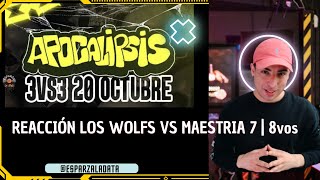 LOCURA Y BATALLÓN  REACCIONANDO DIFERENTE  LOS WOLFS VS MAESTRIA 7 8vos  RG BATTLES freestyle [upl. by Medorra78]