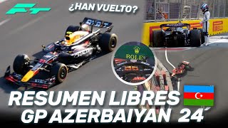 ¡¡CAOS CHECO VUELA en ACCIDENTE de COLAPINTO y LECLERC – RESUMEN LIBRES GP de AZERBAIYAN F1 2024 [upl. by Raasch]