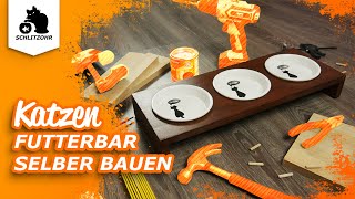 🔥DIY Futterbar selber bauen für Katzen  Futterstation Katzen  Futternapf Erhöhung selber bauen [upl. by Aym806]