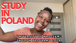 ENGLISH COURSES OFFERED AT THE UNIVERSITY OF WROCŁAW🇵🇱 Study in Poland 2024📚 [upl. by Neirrad]