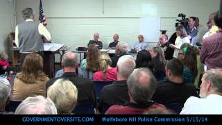 Wolfeboro Police Commission Full Meeting 51514 [upl. by Riggins]