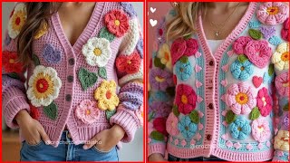 Crochet Knit Jacket Boho Patchwork Jacket Hippie Coat GiftBest Styling ideas Ideas 2024quot [upl. by Letnoj]