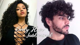 Curly Hair Subliminal Get Tighter Curls [upl. by Ellenehs]