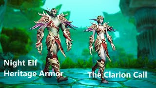 The Clarion Call  World of Warcraft  Night Elf Heritage Armor Quest 1017 [upl. by Alyakem]