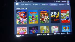 Steam Deck Emudeck N64 Retroarch Fullscreen [upl. by Yousuf]