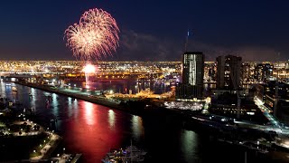 Melbourne rings in the New Year with dazzling fireworks display [upl. by Leicam659]