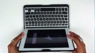 ZAGG iPad 2 ZAGGfolio with Bluetooth Keyboard Video Review [upl. by Jarin]