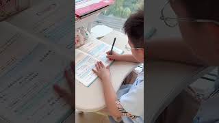 Primary school Chinese language synchronous composition imitation writing Children with writing [upl. by Akinat]