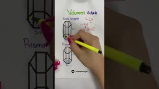 Volumen del prisma hexagonal😨 mateevelyn matematicas shorts [upl. by Mosley]
