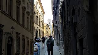 The way to Cattedrale di Santa maria del Fiore in Florence Firenze Florence cathedral Mar 2024 [upl. by Goldwin813]