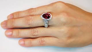 Zambezia Rubellite Ring at 338 carats by Kat Florence KF06920 [upl. by Anauqes]