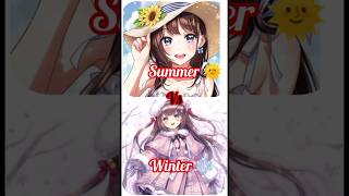 summer 🌞 vs winter ❄️ [upl. by Ynattir711]