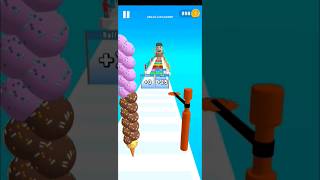 🍨Ice Cream Rush Stage3 खेल Game strategy video shorts gameplay satisfying marblerunasmr [upl. by Lorrac]