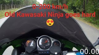 Kawasaki Ninja ZX7R acceleration 0200 [upl. by Staley]