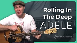 How to play Rolling In The Deep by Adele on the guitar [upl. by Frodin]