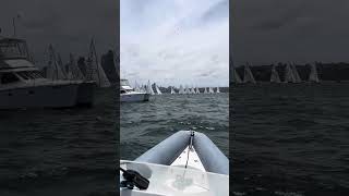 Start of first practice race  day 1 of Etchells 2024 Nationals [upl. by Bondie270]