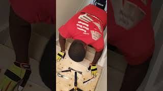 How to Apply Adhesive On Stair Treads and Install [upl. by Chemarin993]