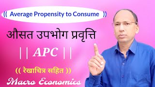 Average Propensity to Consume APC  Consumption Function Macro EconomicsTrishul Education [upl. by Judon]