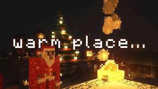 camp here remember the times minecraft festive music amp fire ambience [upl. by Ocnarfnaig]