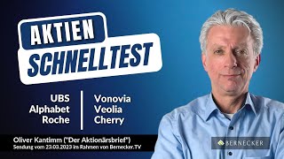 AktienSchnelltest inkl UBS Alphabet Roche GS Vonovia Veolia und Cherry [upl. by Eseryt476]