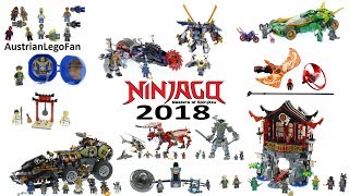 Lego Ninjago 2018  Compilation of all Sets [upl. by Yelwar]