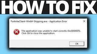 How To Fix FortniteclientWin64Shippingexe error on Fortnite [upl. by Ayotna]