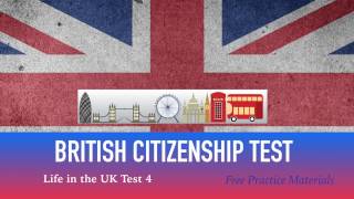 LIFE IN THE UK TEST 2017  BRITISH Citizenship TEST 4 of 40 [upl. by Naharba]