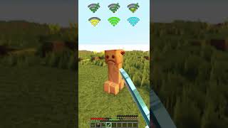 Creeper Realism vs Different WiFi meme shorts minecraft [upl. by Procora]