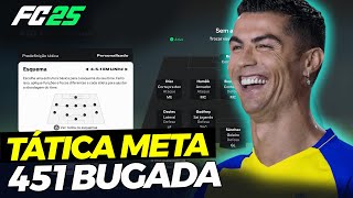 MELHOR TÁTICA DO MOMENTO Formação 451 bugada Ultimate team EA FC 25 [upl. by Kcirdahs512]