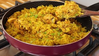 O MELHOR ARROZ COM FRANGO DO MUNDO I ALMOÇO COMPLETÃO SUPER BARATO [upl. by Annaitat932]