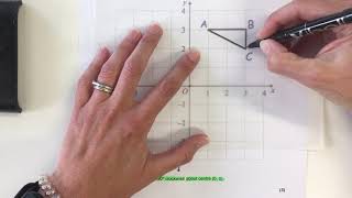 Rotating a shape about a point [upl. by Analihp]