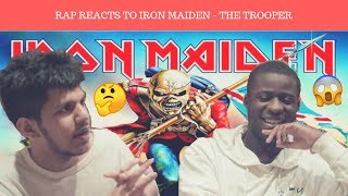 Iron Maiden  The Trooper REACTION  RAP REACTS TO METAL FOR THE FIRST TIME [upl. by Leehar434]