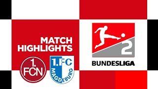 Nürnberg vs 1 FC Magdeburg  Highlights  2 Bundesliga 202425 [upl. by Amabil]