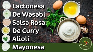 Como Preparar Mayonesa Casera Con Batidora MAYONESA LACTONESA SALSA ROSA ALIOLI [upl. by Yrruc215]