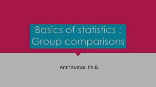 Statistics fundamentals  Lecture 1 [upl. by Ebonee]