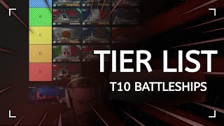 WOWS Best T10 Battleships  Tier List [upl. by Aicened]