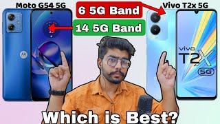 Moto G54 5G vs Vivo T2X 5G  ⚡Full Comparison🔥  Dont Buy the WRONG One  Value For Money [upl. by Haelhsa]