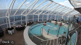 4K Solarium Tour aboard Symphony of the Seas Royal Caribbean December 2018 [upl. by Reinhardt]