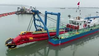 Julong CSD400 Cutter Suction Dredger with Spud Carriage Ready to Dredgecuttersuctiondredgerdredger [upl. by Ettenim]