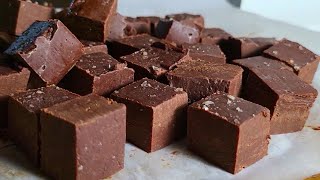 2 ingredients will make the EASIEST Fudge ever Microwave FUDGE recipe QUICK  EASY [upl. by Nelyag901]